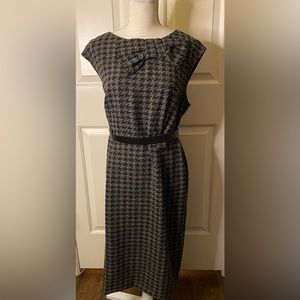 Danny & Nicole Size 12 Houndstooth Dress EUC